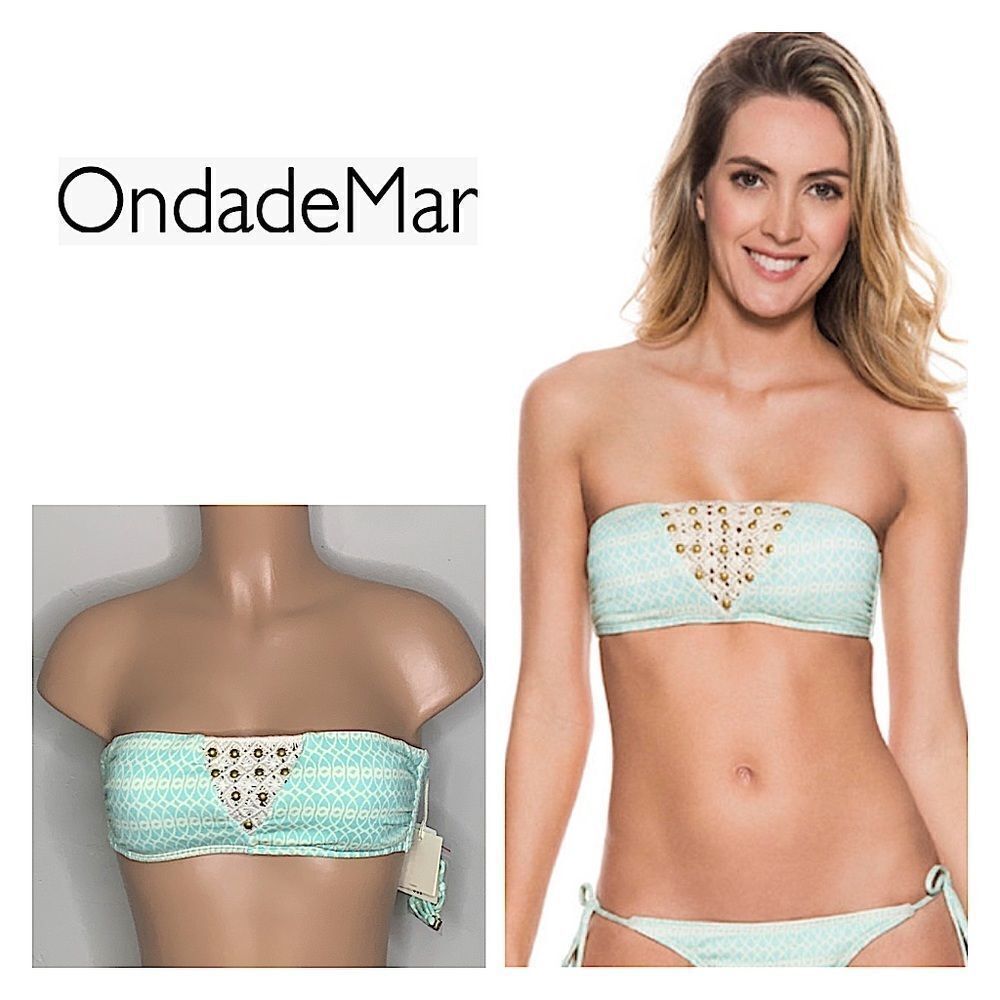 OnDadeMar bandeau bikini top. New